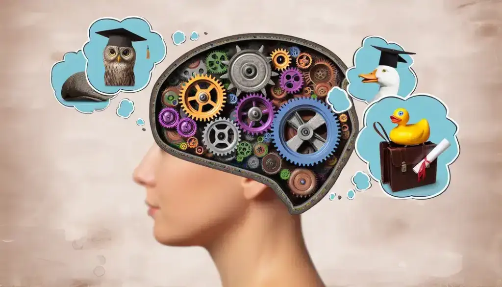 Dressed-up AI holding a magnifying glass, poised to decode challenges.