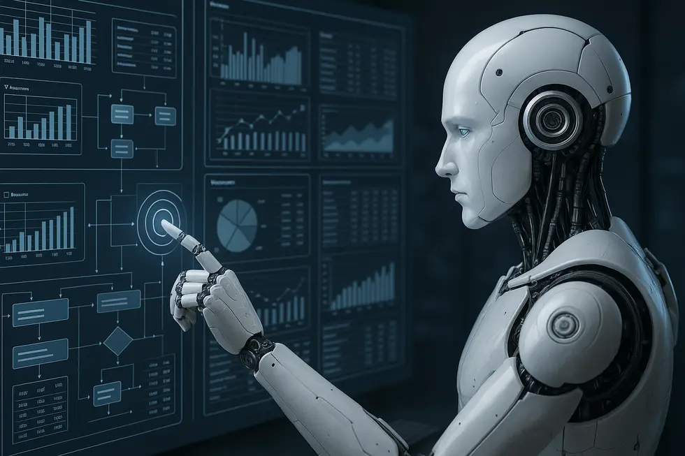Visual illustration of Agentic RAG in optimizing business workflows through autonomous AI.
