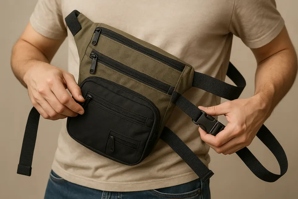 Embrace the timeless waist style for your fanny pack.